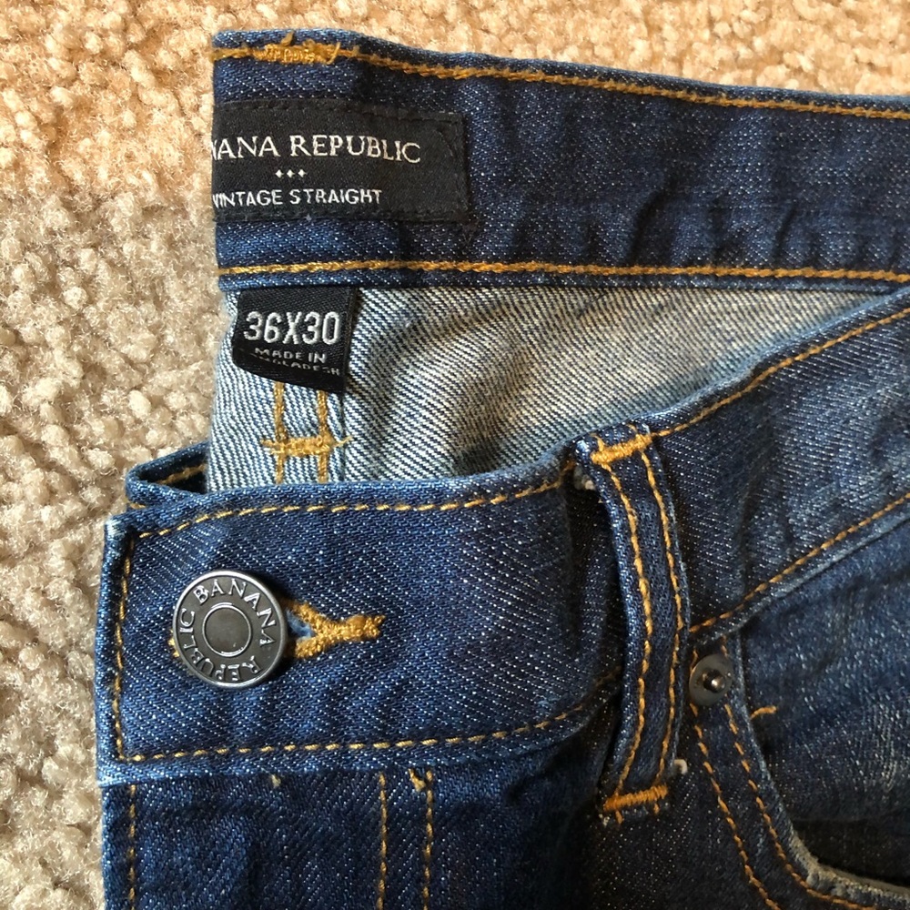 Banana republic 36/30 vintage straight jean